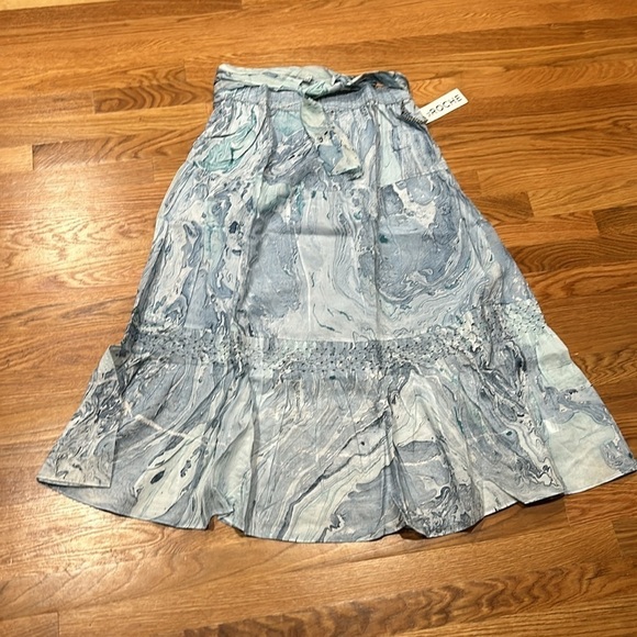 St. roche Selma Skirt marbled ocean blue maxi skirt women’s large new with tags - Picture 2 of 8